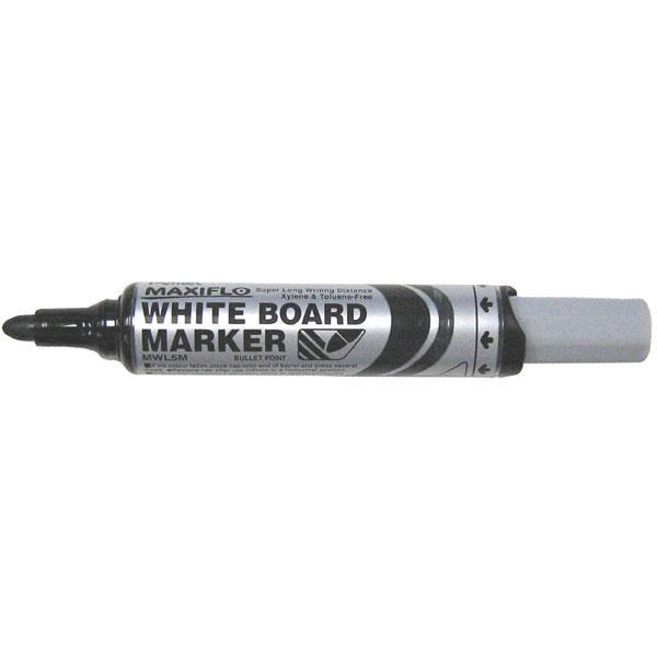Pentel Maxiflo Whiteboard Marker Fine Tip Black AOMWL5M-A