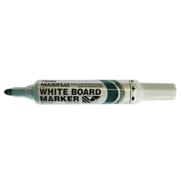 Pentel Maxiflo Whiteboard Marker Fine Tip Green AOMWL5M-D