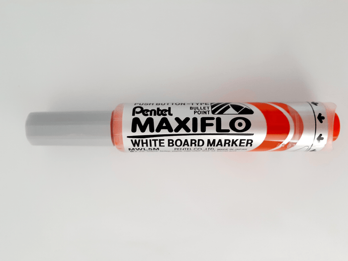 Pentel Maxiflo Whiteboard Marker Fine Tip Orange AOMWL5M-F