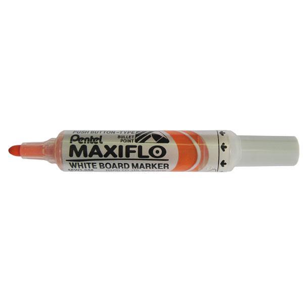 Pentel Maxiflo Whiteboard Marker Fine Tip Orange AOMWL5M-F