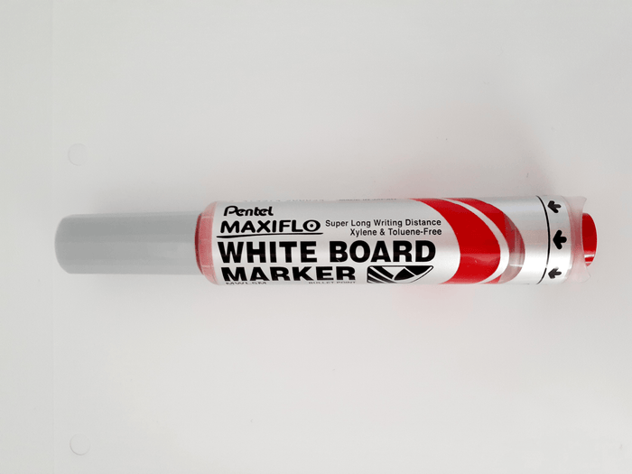 Pentel Maxiflo Whiteboard Marker Fine Tip, Red AOMWL5M-B
