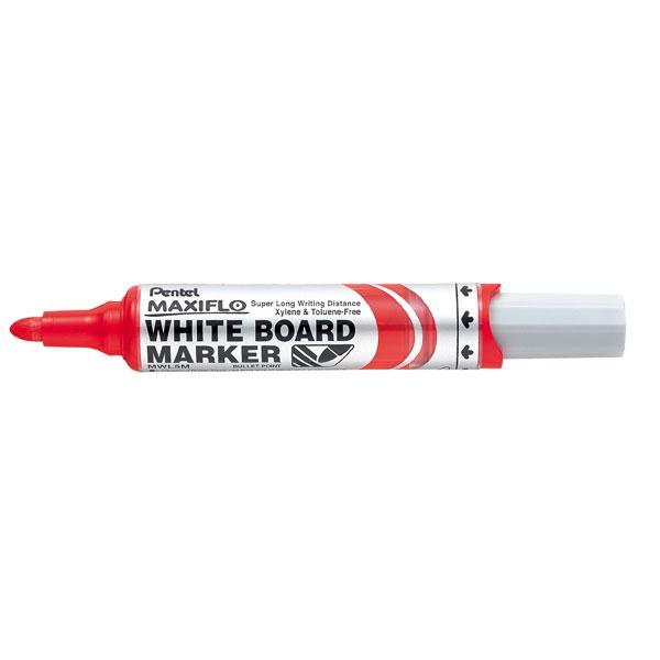 Pentel Maxiflo Whiteboard Marker Fine Tip Red AOMWL5M-B