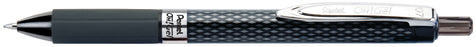 Pentel Oh Gel Gell Roller Pen Retractable K497 0.7mm Black - Pack of 12 AOK497-A