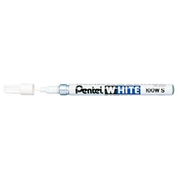 Pentel Permanent Marker 1.3mm Fine White AOX100-WS