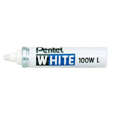 Pentel Permanent Marker 5.0-7.0mm Chisel White AOX100-WL