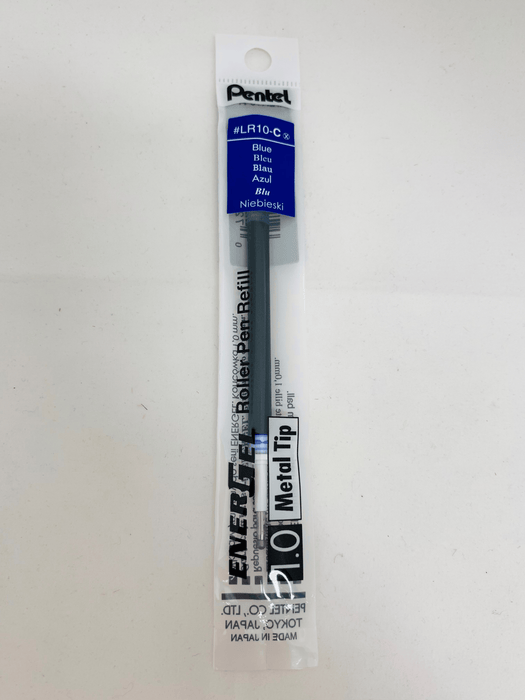 Pentel Refill Gell Roller Pen Stick For BL60 1.0mm Blue - Pack of 12 AOLR10-C