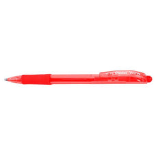 Pentel WOW Retractable Ballpoint 0.7mm Pen - Red 12's Pack AOBK417-B