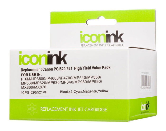 PGI520 + CLI521 / PGI 520 + CLI 521 Canon Compatible Ink Value Pack FPICPGI520CLI521VP