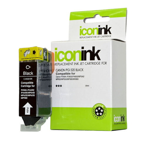 PGI520 / PGI 520BK Black Canon Compatible Ink | Canon — Discount Office