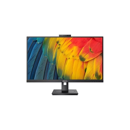 Philips 24B1U5301H 23.8" Webcam Full HD LCD Monitor, 16:9, Textured Black, 24" Class, IPS, WLED Backlight, 1920x1080, 16.7 Million Colours, 300 cd/m², 4ms, 75Hz, HDMI, DisplayPort, USB Hub, KVM Switch IM5739016