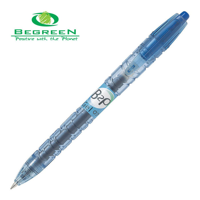 Pilot BeGreen Bottle-2-Pen Gel Fine Tip Blue Pens (BL-B2P-7-L-BGJ) x 10's pack FP20008