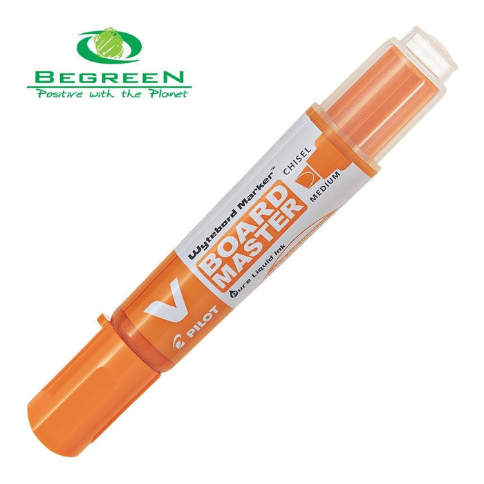 Pilot BeGreen V Board Whiteboard Marker Chisel - Orange FP20646