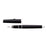 Pilot Falcon Fountain Pen Medium Tip - Black Metal Barrel With Silver Trim FP20630