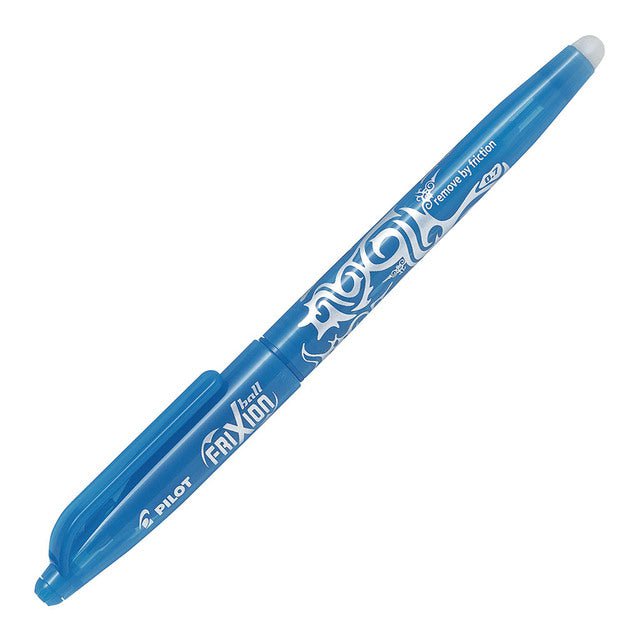 Pilot Frixion Ball Erasable Fine Tip Light Blue Pen (BL-FR7-LB) x 12's pack FP20062