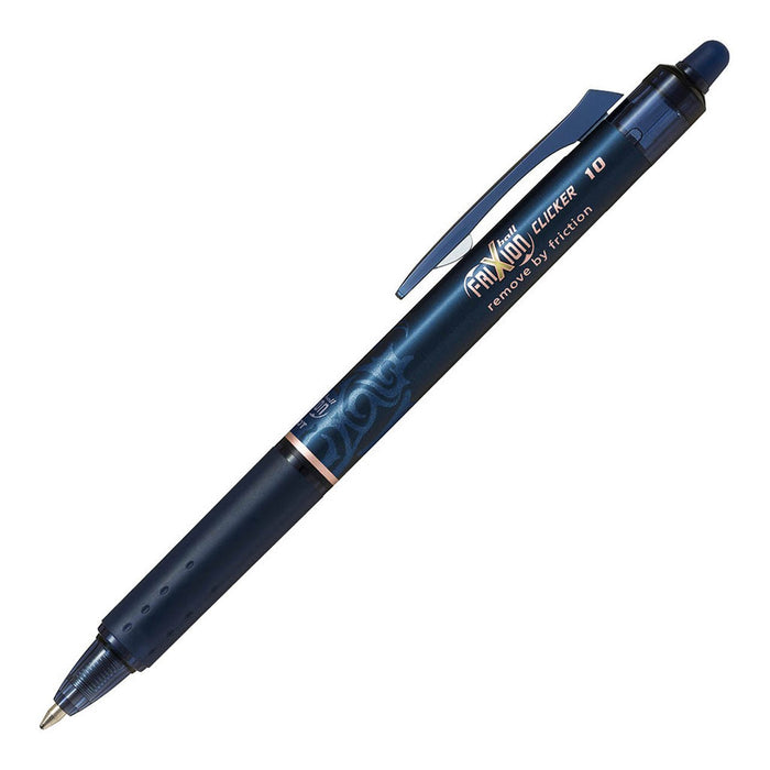 Pilot Frixion Clicker Erasable Broad Tip Blue Black Pen (BLRT-FR10-BB) x 12's pack FP20049