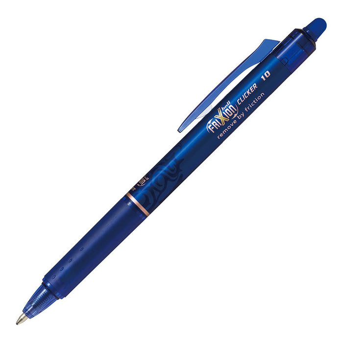 Pilot Frixion Clicker Erasable Broad Tip Blue Pen (BLRT-FR10-L) x 12's pack FP20048