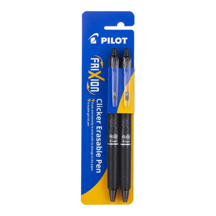 Pilot Frixion Clicker Erasable Fine Tip Black pen - Pack of 2 FP20265