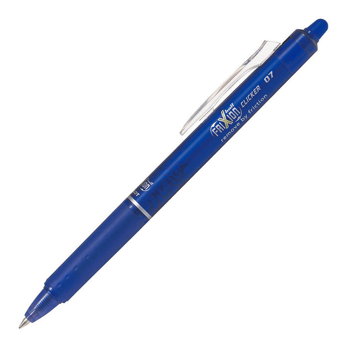 Pilot Frixion Clicker Erasable Fine Tip Blue Pen (BLRT-FR7-L) x 12's pack FP20066