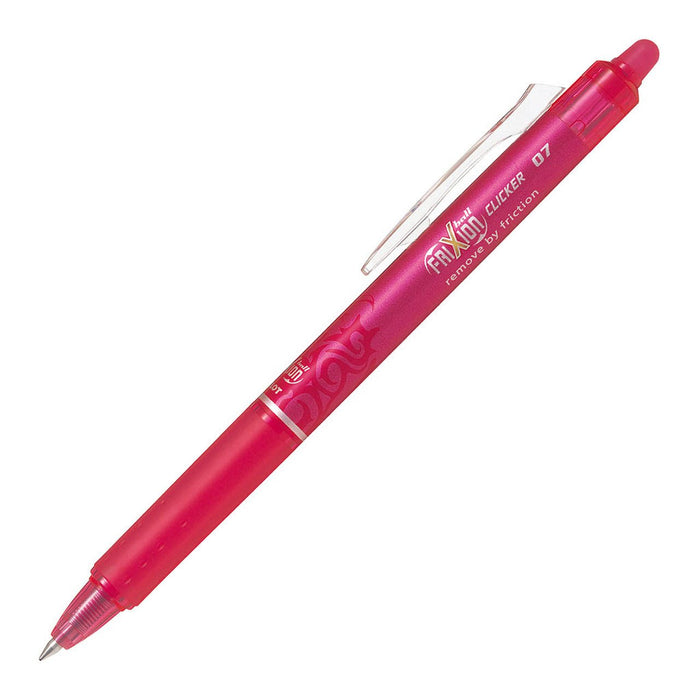 Pilot Frixion Clicker Erasable Fine Tip Pink Pen (BLRT-FR7-P) x 12's pack FP20070