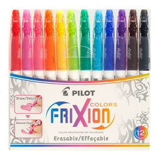 Pilot Frixion Colours Erasable Markers Assorted 12's Pack (SW-FC-S12) FP20252