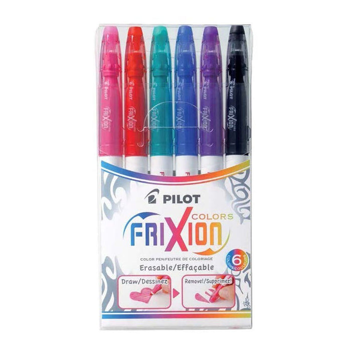 Pilot Frixion Colours Erasable Markers Assorted 6's Pack (SW-FC-S6) FP20251