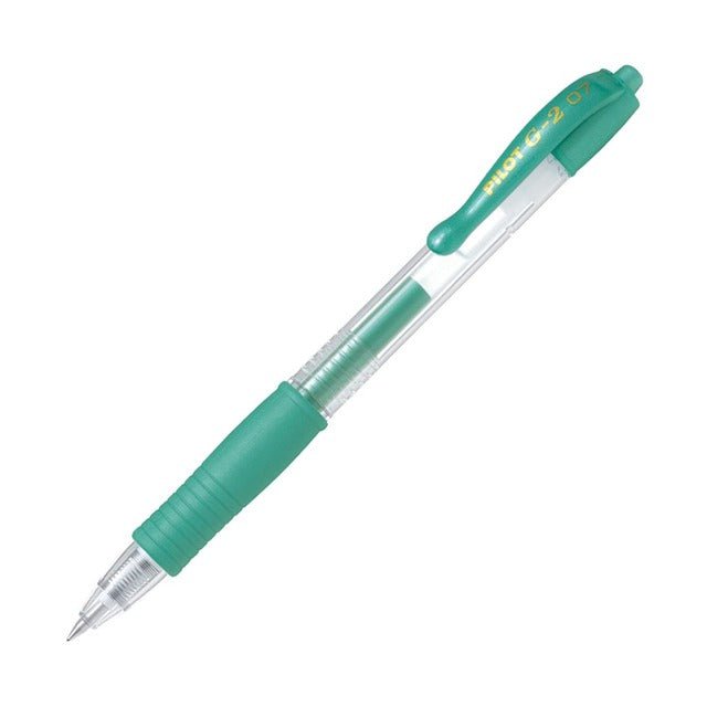 Pilot G2 Gel Fine Metallic Green Pen (BL-G2-7-MG) x 12's pack FP20951