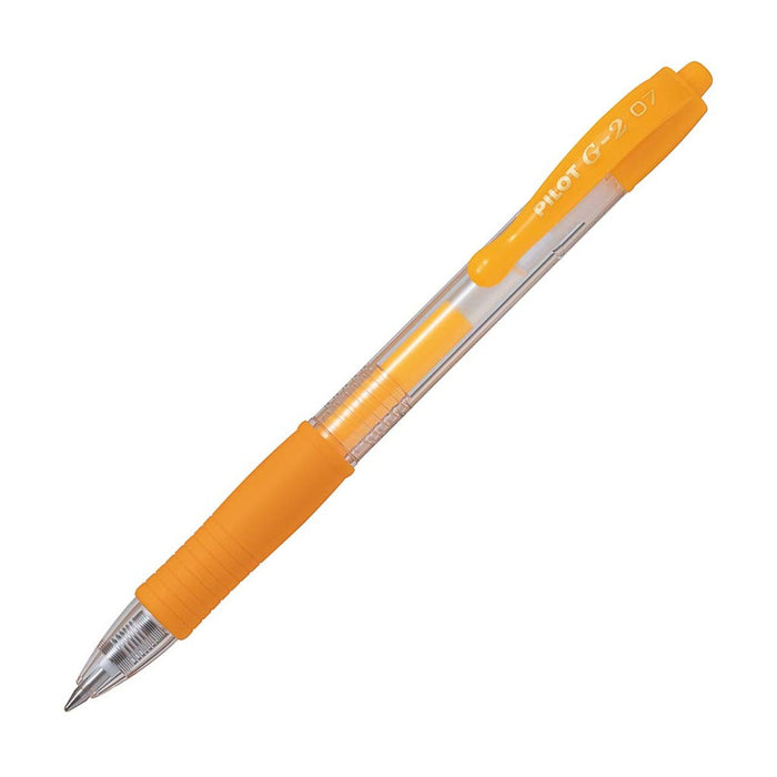 Pilot G2 Gel Fine Pen Neon Apricot Orange (BL-G2-7-NAO) x 12's pack FP20943