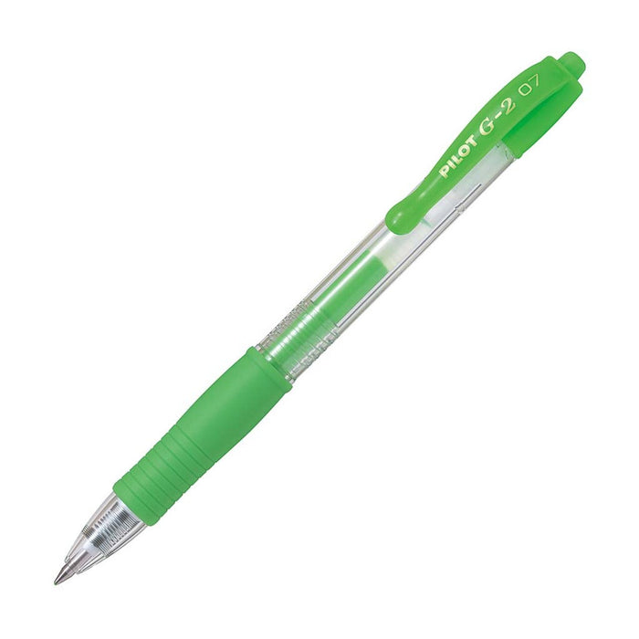 Pilot G2 Gel Fine Pen Neon Green (BL-G2-7-NG) x 12's pack FP20945