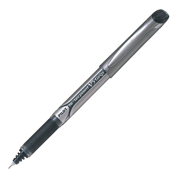 Pilot Hi-Tecpoint V5 Grip Rollerball Extra Fine Black Pens (BXGPN-V5-B) x 12's pack FP20445