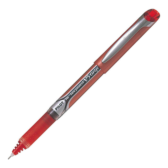 Pilot Hi-Tecpoint V5 Grip Rollerball Extra Fine Red Pens (BXGPN-V5-R) x 12's pack FP20447