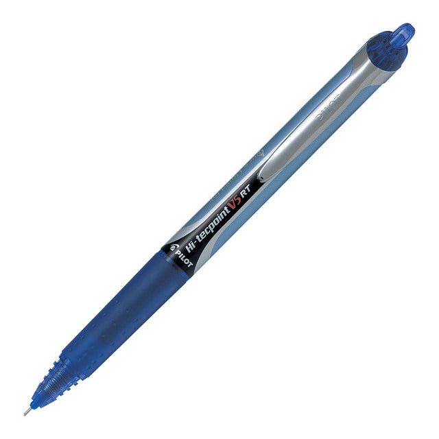 Pilot Hi-Tecpoint V5RT Rollerball Extra Fine Blue Pens (BXRT-V5-L) x 12's pack FP20205