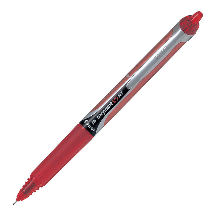Pilot Hi-Tecpoint V5RT Rollerball Extra Fine Red Pens (BXRT-V5-R) x 12's pack FP20206