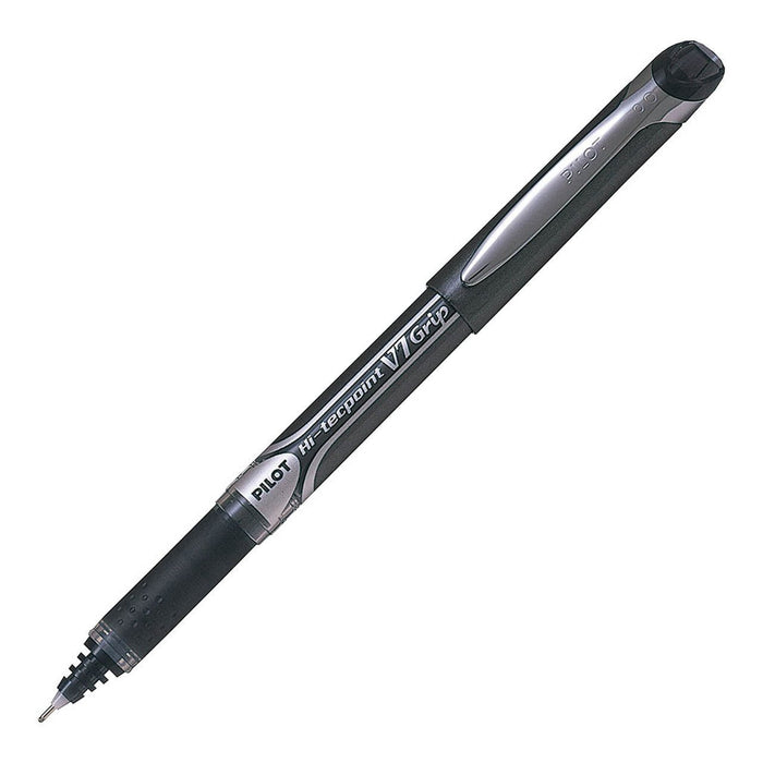 Pilot Hi-Tecpoint V7 Grip Rollerball Fine Black Pens (BXGPN-V7-B) x 12's pack FP20448
