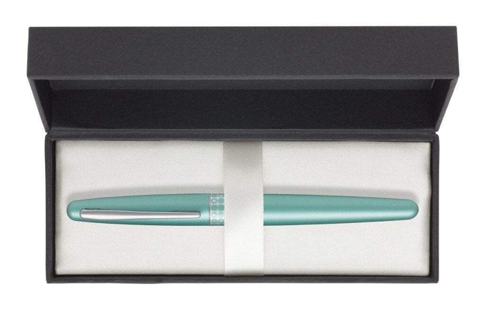 Pilot MR3 Fountain Pen Medium Tip - Metallic Aqua Blue Barrel FP20355