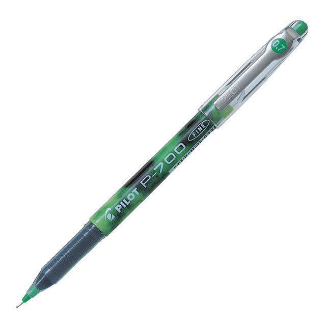 Pilot P700 Gel Fine Green Pens (BL-P70-G) x 12's pack FP20144