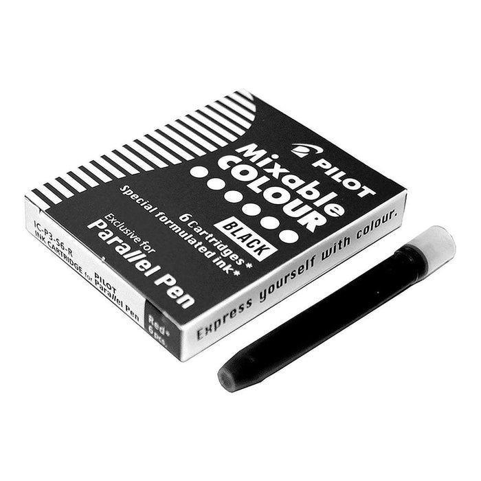 Pilot Parallel Pen Black Cartridge 6's Pack (IC-P3-S6-B) FP20268