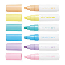 Pilot Pintor Marker Assorted Pastel Colours Broad Tip 6's Pack FP20772