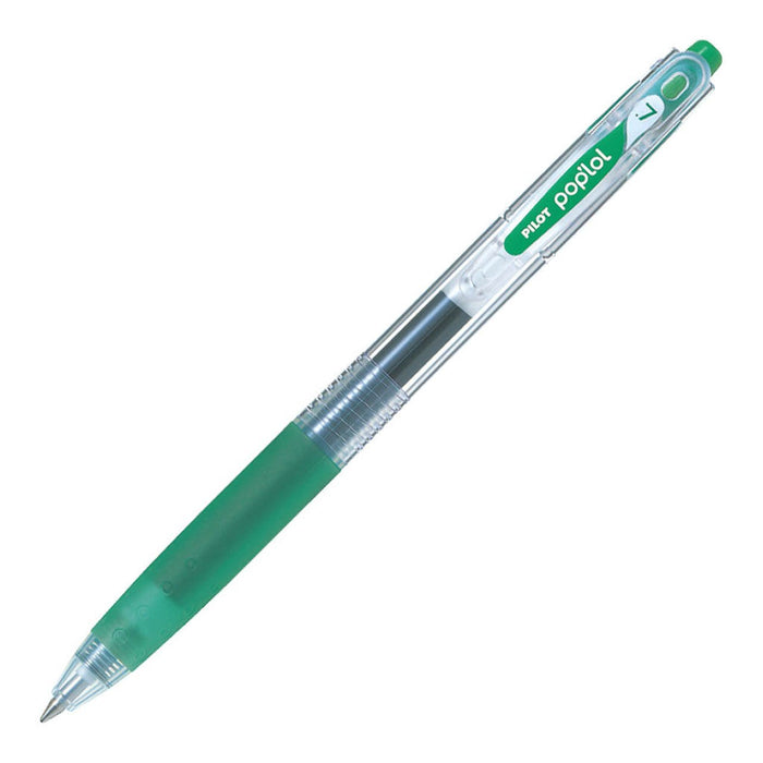 Pilot Pop'lol Gel Fine Green Pens (BL-PL-7-G) x 12's pack FP20151