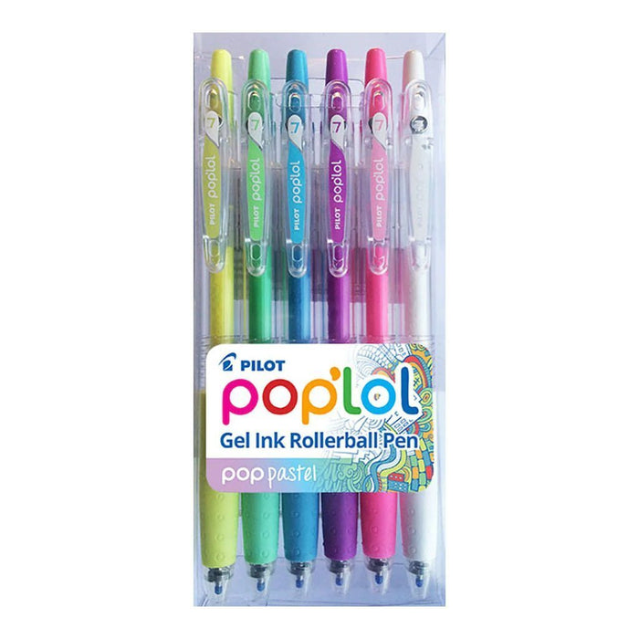 Pilot Pop'lol Gel Fine Pastel Colours Pen 6's pack FP20249