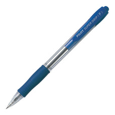 Pilot Super Grip Ballpoint Fine Blue Pens (BPGP-10R-F-L-L) x 12's pack FP20189