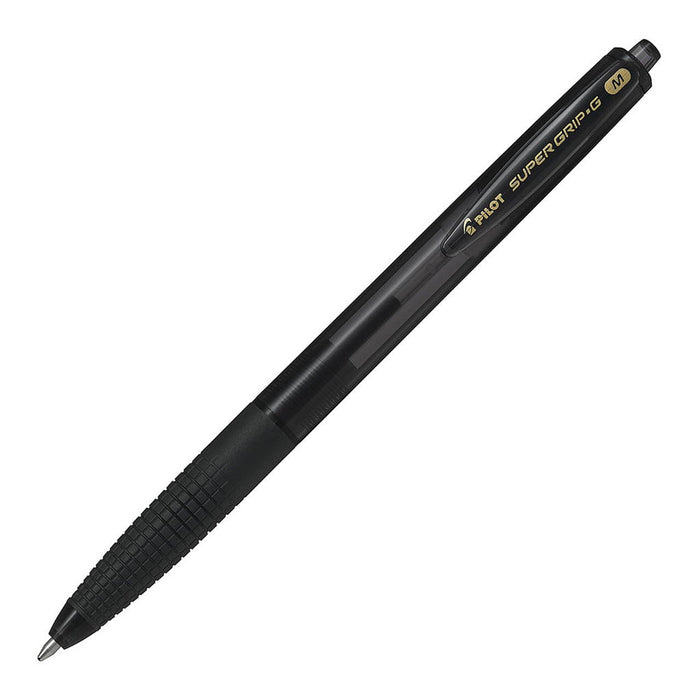Pilot Super Grip G Retractable Ballpoint Medium Black Pens (BPGG-8R-M-BB) x 12's pack FP20437