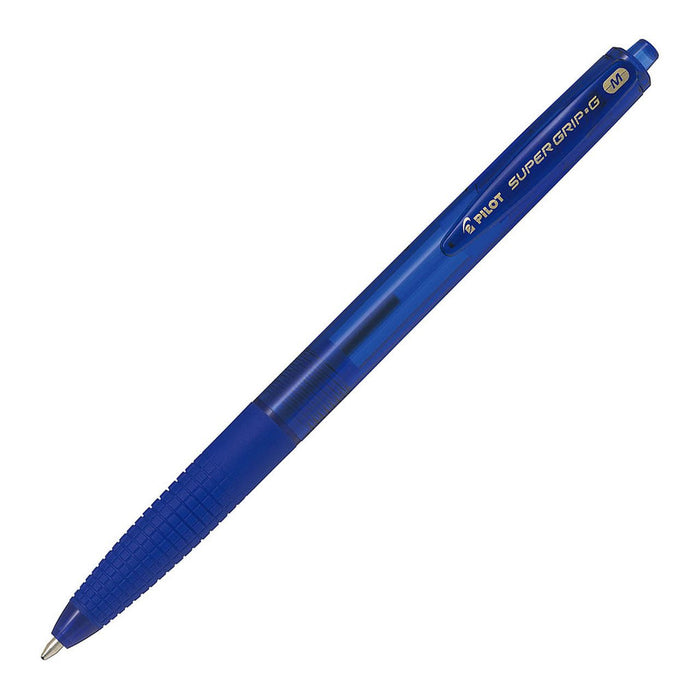 Pilot Super Grip G Retractable Ballpoint Medium Blue Pens (BPGG-8R-M-LL) x 12's pack FP20438