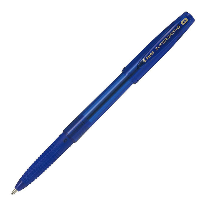 Pilot Super Grip G Stick Ballpoint Medium Blue Pens (BPS-GG-M-L) x 12's pack FP20291