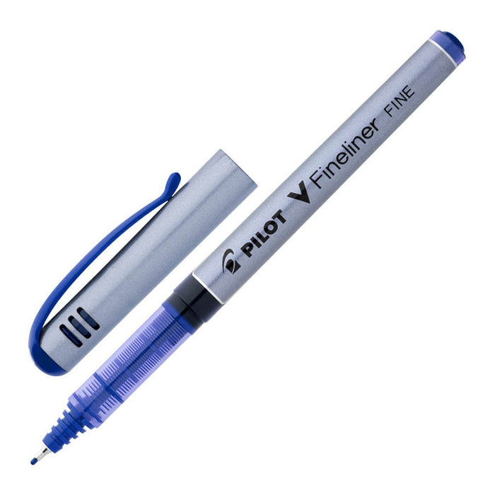 Pilot V-Fineliner Fibre Tip 0.5mm Blue Pens (SW-VPP-L) x 12's pack FP20427