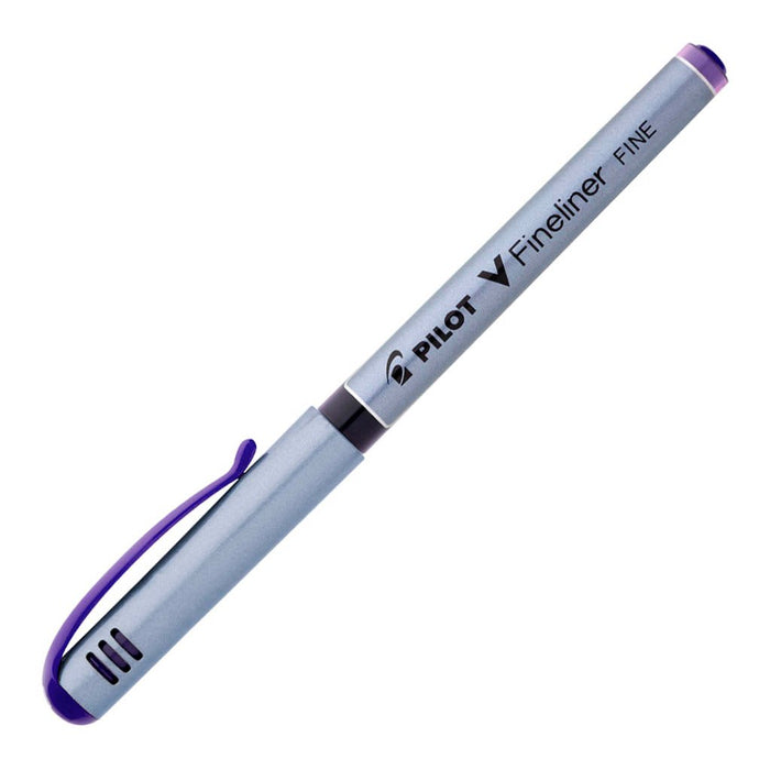 Pilot V-Fineliner Fibre Tip 0.5mm Violet Pens (SW-VPP-V) x 12's pack FP20425