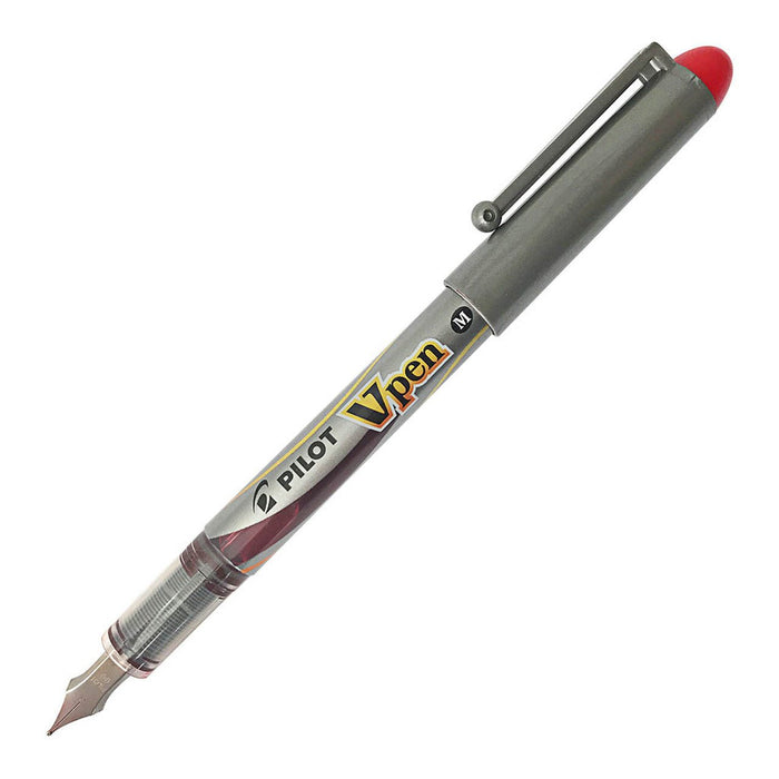 Pilot V-Pen Fountain Pen Medium Red (SVP-4M-R) x 12's pack FP20444