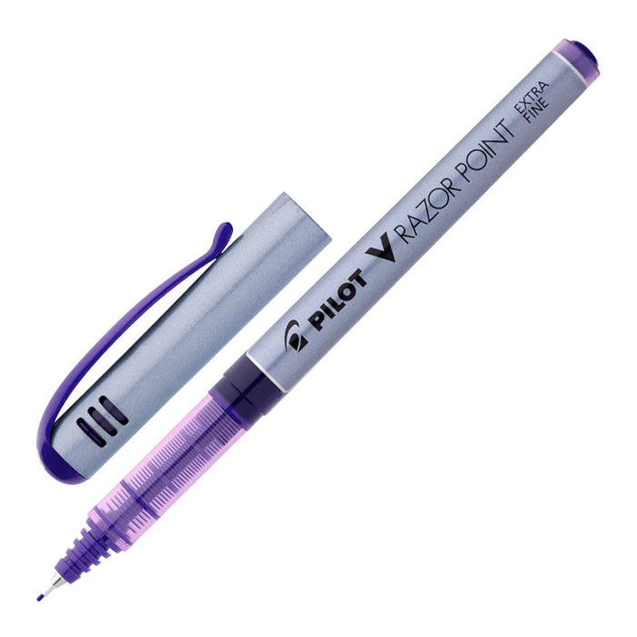 Pilot V-Razor Point Fibre Tip 0.4mm Violet (SW-V10P-V) x 12's pack FP20433