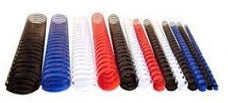 Plastic Binding Coil 25mm Red x 50 PUPC25RED
