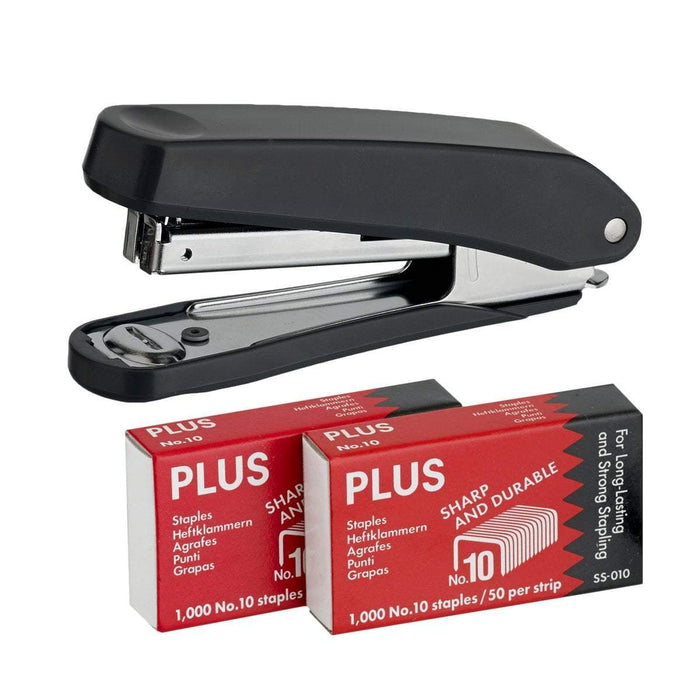 Plus PS10E Mini Stapler + 2000 Staples, Dark Grey CXPS10EBK