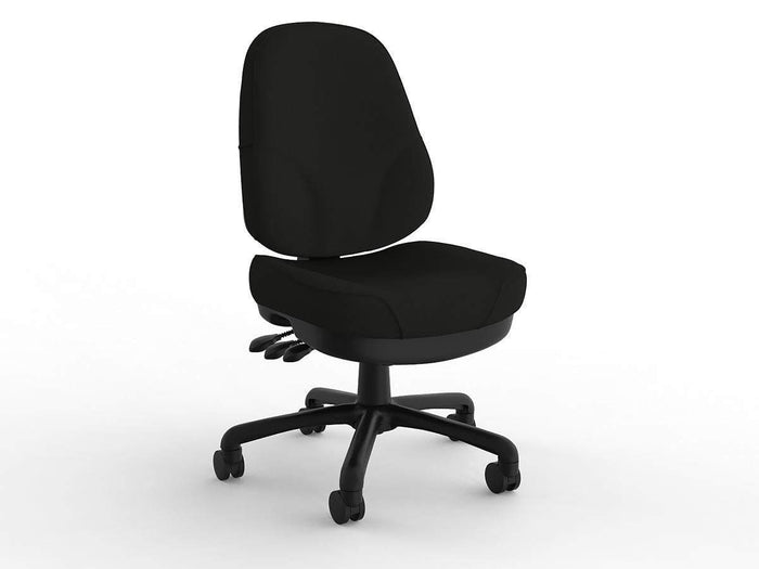 Plymouth 3 Lever Splice Fabric Task Chair Black KG_PLY__ASS_SPBK